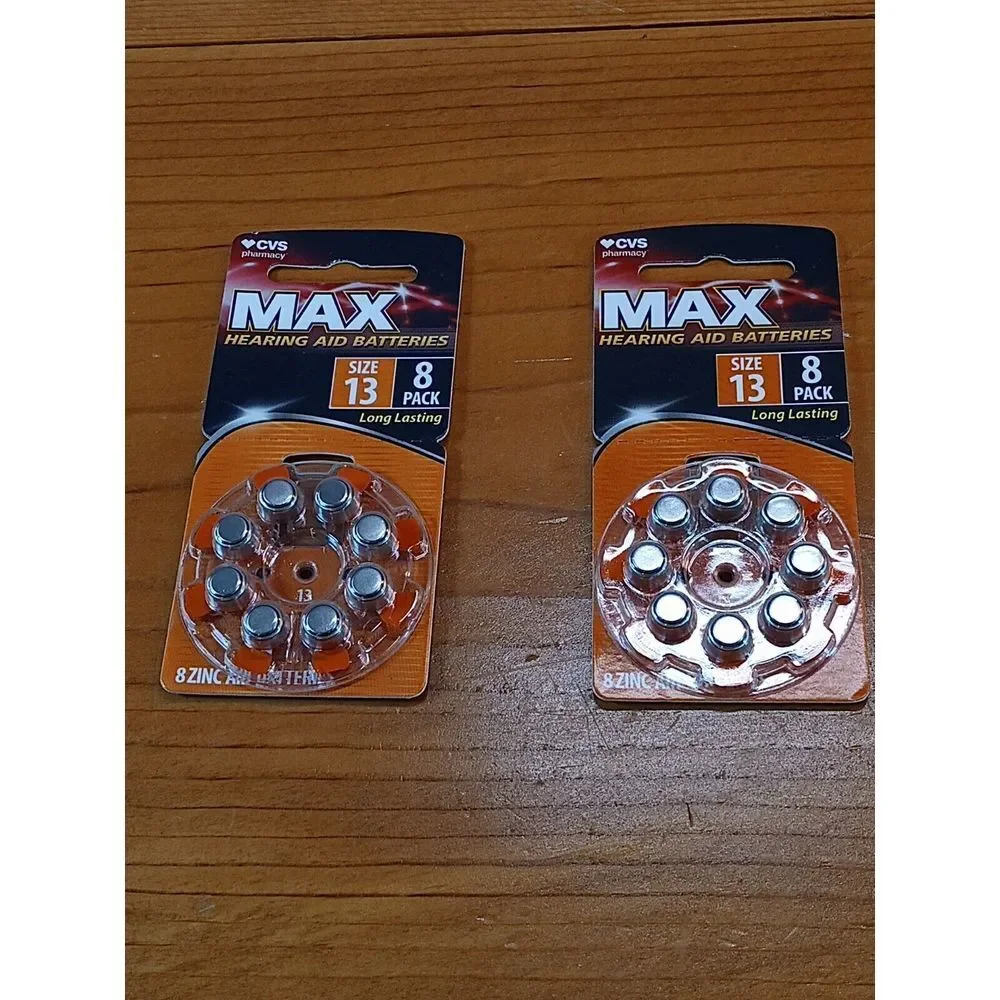 MAX HEARING AID‎ BATTERYS SIZE 13 8 PACK (BRAND NEW) 3 Packs Of Batteries 🔋🔋🔋